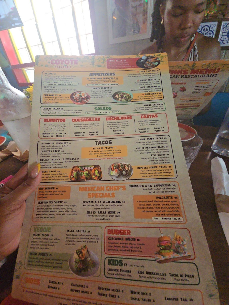 Coyote Taqueria Menu - Image 3